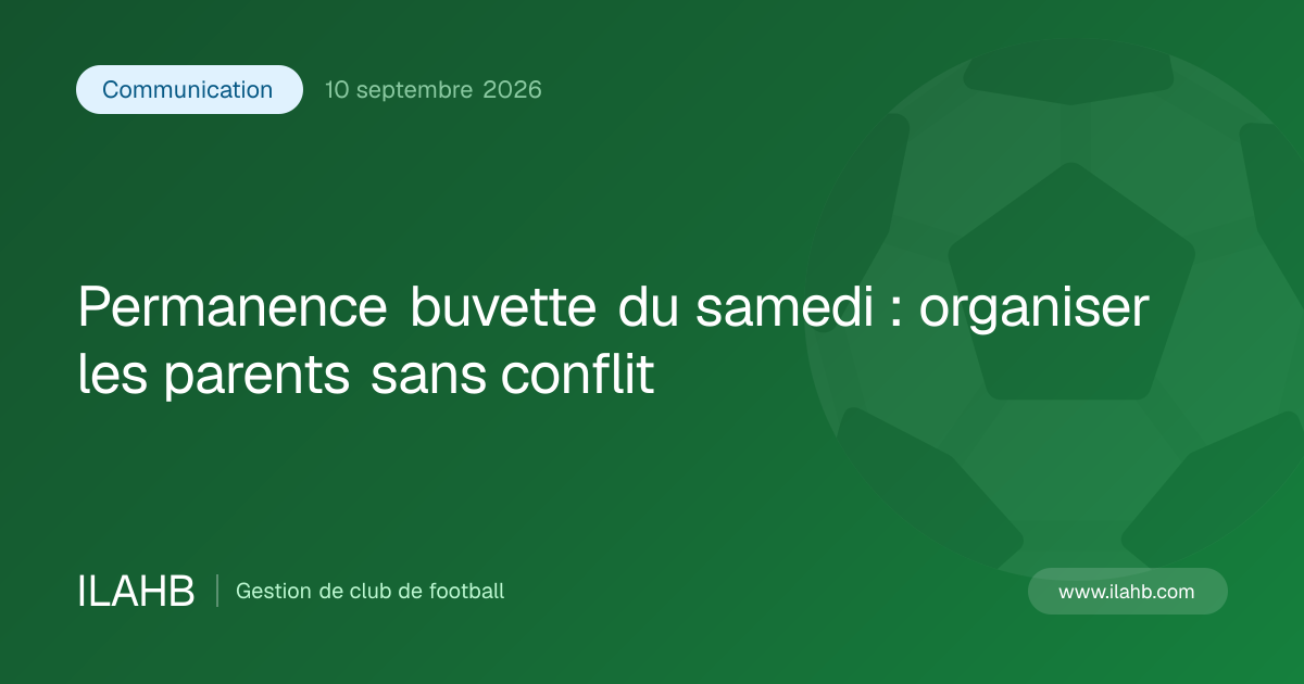 Illustration de l’article Permanence buvette du samedi : organiser les parents sans conflit