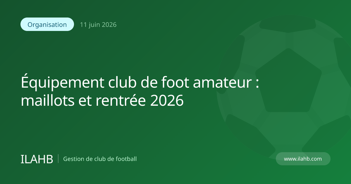 Dirigeants préparant les maillots et équipements d'un club de football amateur avant la rentrée