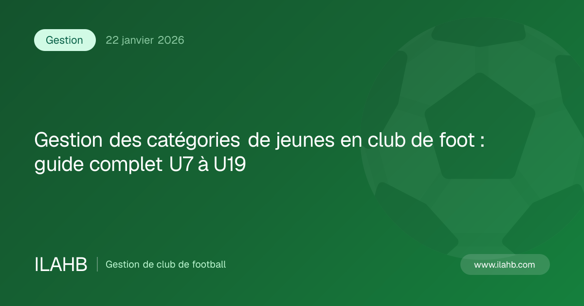 Illustration de l’article Gestion des catégories de jeunes en club de foot : guide complet U7 à U19