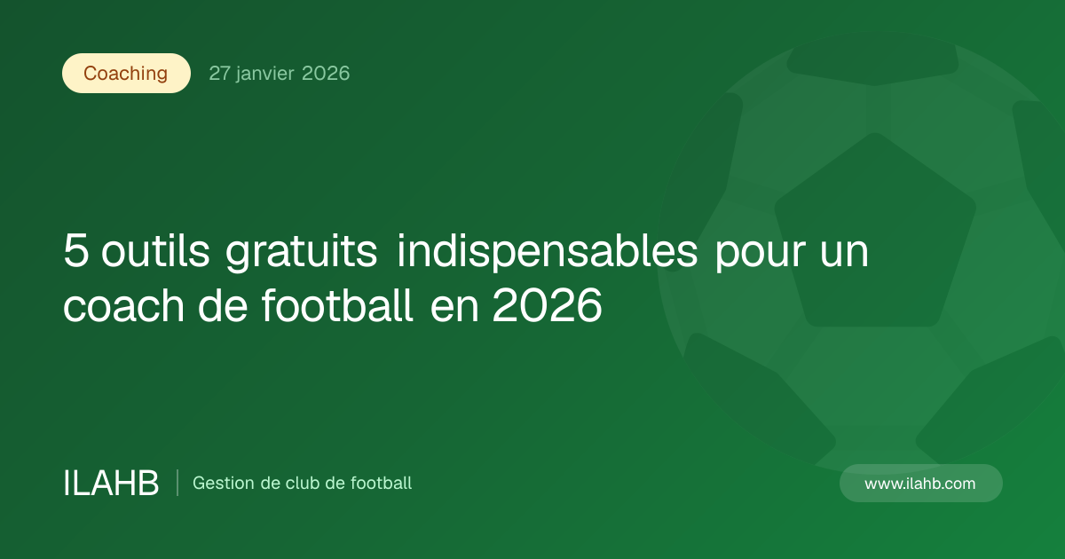 Illustration de l’article 5 outils gratuits indispensables pour un coach de football en 2026