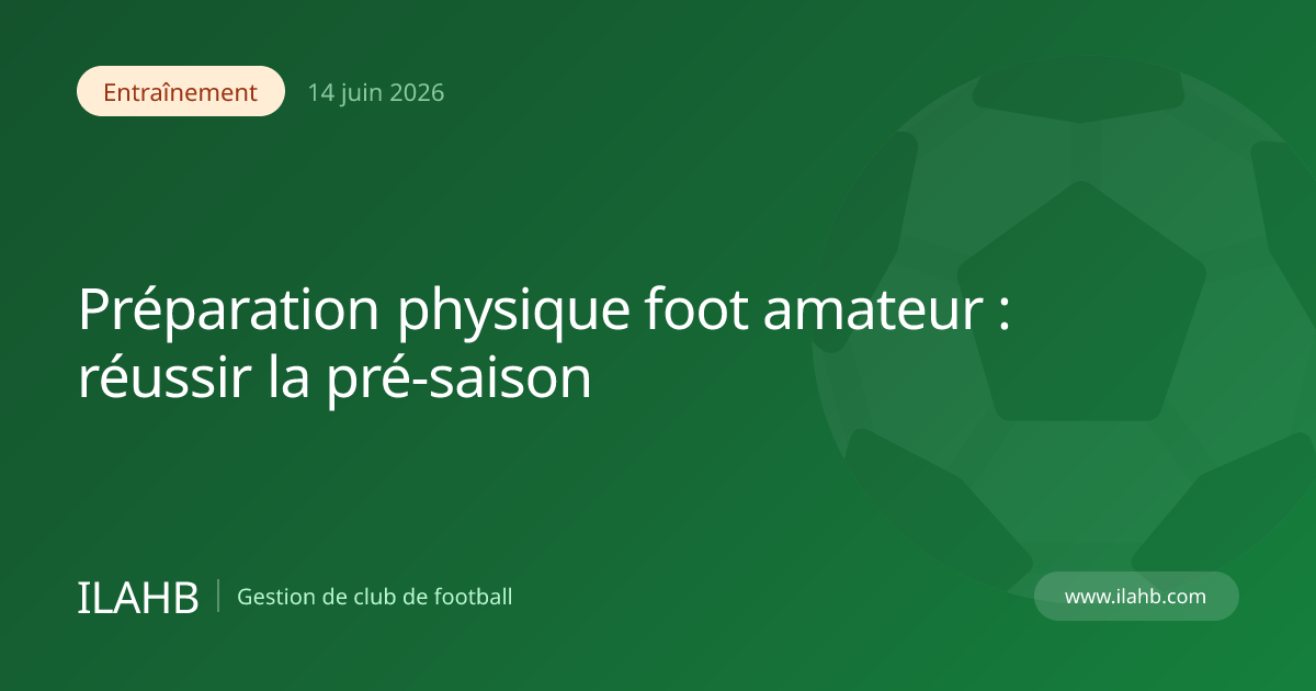 Éducateur organisant une préparation physique de pré-saison pour un club de football amateur